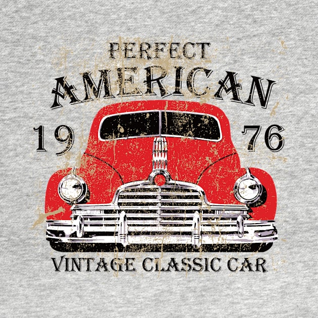 Perfect American Vintage Classic Cars 1976 by Seopdesigns